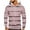 Pink, variant on BXINGOHAI Stripe Hoodies Sweatshirts for Men Thin Fleece Pullover Sweatshirt Big and Tall Long Sleeved Hooded Athletic Jogging Tops With Pockets Drawstring Green,XXL