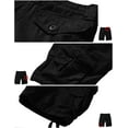 thumbnail image 6 of Matchstick Men Loose Solid Cargo Shorts with 8 Pockets, 6 of 7