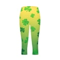 thumbnail image 5 of Leggings Del Día de San Patricio Unisex Impresión Tight Yoga 3/4 Longitud Pantalones de Mujer Traje de Moda Casual, 5 of 5