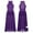 Purple, variant on iiniim Kids Girls Lyrican Dance Dress Modern Contemporary Ballet Leotard with Mesh Maxi Skirts Size 8-16 A White 16
