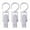 White, variant on Pedty Hook Clip Curtain Hangers Clips Super Plastic Rotating Laundry Clip 360 Degrees Rotating Clothes Rack Clothes Clip Laundry Hook for Clothes Hats Socks Towels Etc