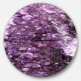 thumbnail image 1 of Designart 'Purple Precious Stones ' Modern wall clock, 1 of 6