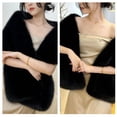 thumbnail image 6 of JZROCKER Luxurious Plush Shawl Neckerchief Shawl Plush Wrap Elegant Long Bridal Shawl, 6 of 21