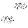 thumbnail image 1 of serony Kid's Room Decor With Horse Wall Decals Premium PVC Easy To Stick And Remove And Has Strong black 56x94cm 2Set, 1 of 6