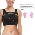 thumbnail image 2 of Sujetador postoperatorio JM para mujer Corrector de postura Ropa moldeadora de compresión, 2 of 5