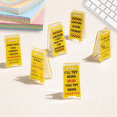 thumbnail image 2 of Funny Sticky Note Holder - 6 Pack Clips, Overstimulated Desk Sign for Office, Hilarious Signs, 2 of 8