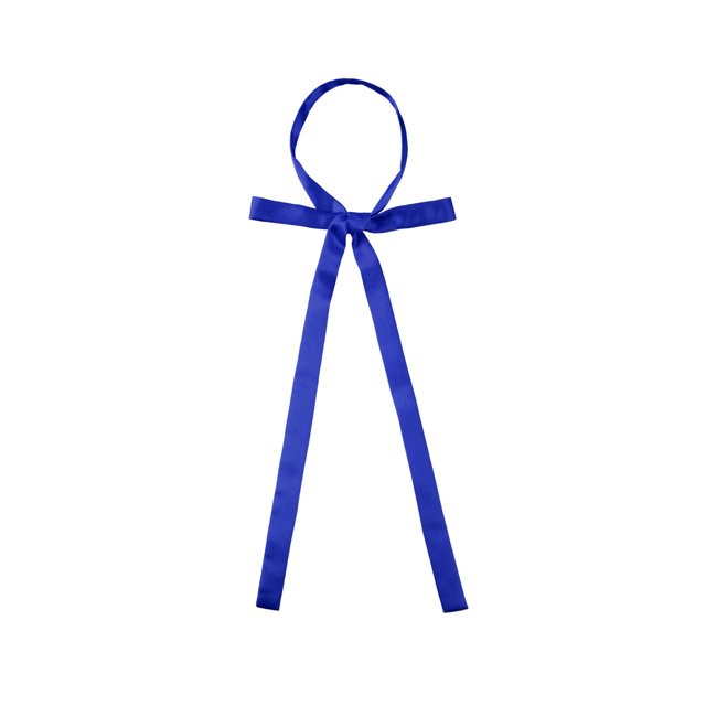 INSPIRAR CHIC Corbata de moño ajustable de color sólido para mujer, azul real, talla única