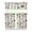 White-127, variant on Woodland Mushroom Kitchen Curtains Set, Rod Pocket Tier and Valance, Whimsical Mushroom Kitchen Curtains for Cottagecore Decor