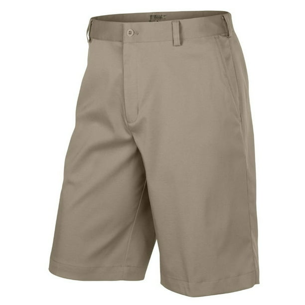 Nike Men's Dri Fit Standard Fit Flat Front Golf Shorts-Beige - Walmart.com