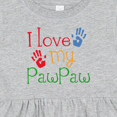 thumbnail image 4 of Inktastic Pawpaw Grandkids Handprints Girls Baby Dress, 4 of 5