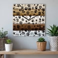 thumbnail image 6 of Brown Beige Blue Farmhouse Wooden Wall Clock Silent Non Ticking, Black Dog Paw Vintage Wooden Square Wall Clocks Battery Operated, Decor Clock for Home Office, Living Room, Kitchen, 12 Inch, 6 of 9