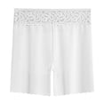 thumbnail image 5 of Women's Cooling Slip Shorts for Under Dresses Anti Chafing Shorts - 4-Way Stretch Nylon, Stay-Put Lace, Thin Waist,White 2XL, 5 of 5