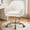 Beige, variant on COOLHUT Office Desk Chair with Padded, Velvet Vanity Chair with Back and Wheels, Comfy Home Office Chiar with Gold Legs, Height Adjustable, Rolling Chair for Vanity Room, Makeup Room, Bedroom, Beige