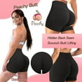 thumbnail image 5 of JGS1996 Women's Workout Gym Shorts Mid Waisted Butt Lifting Hidden Scrunch Butt Seamless Impact Booty Biker Shorts Tummy Control, 5 of 6