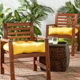 thumbnail image 5 of Greendale Home Fashions Tufted Outdoor 20'' x 20'' Seat Cushion, Set of 2, Sunbeam, 5 of 9