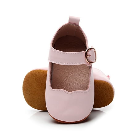 

Sanviglor Infant Flats Prewalker Mary Jane Soft Sole Princess Shoe Walking Breathable Lightweight Loafers Comfort Leopard Dress Shoes Pink 3C