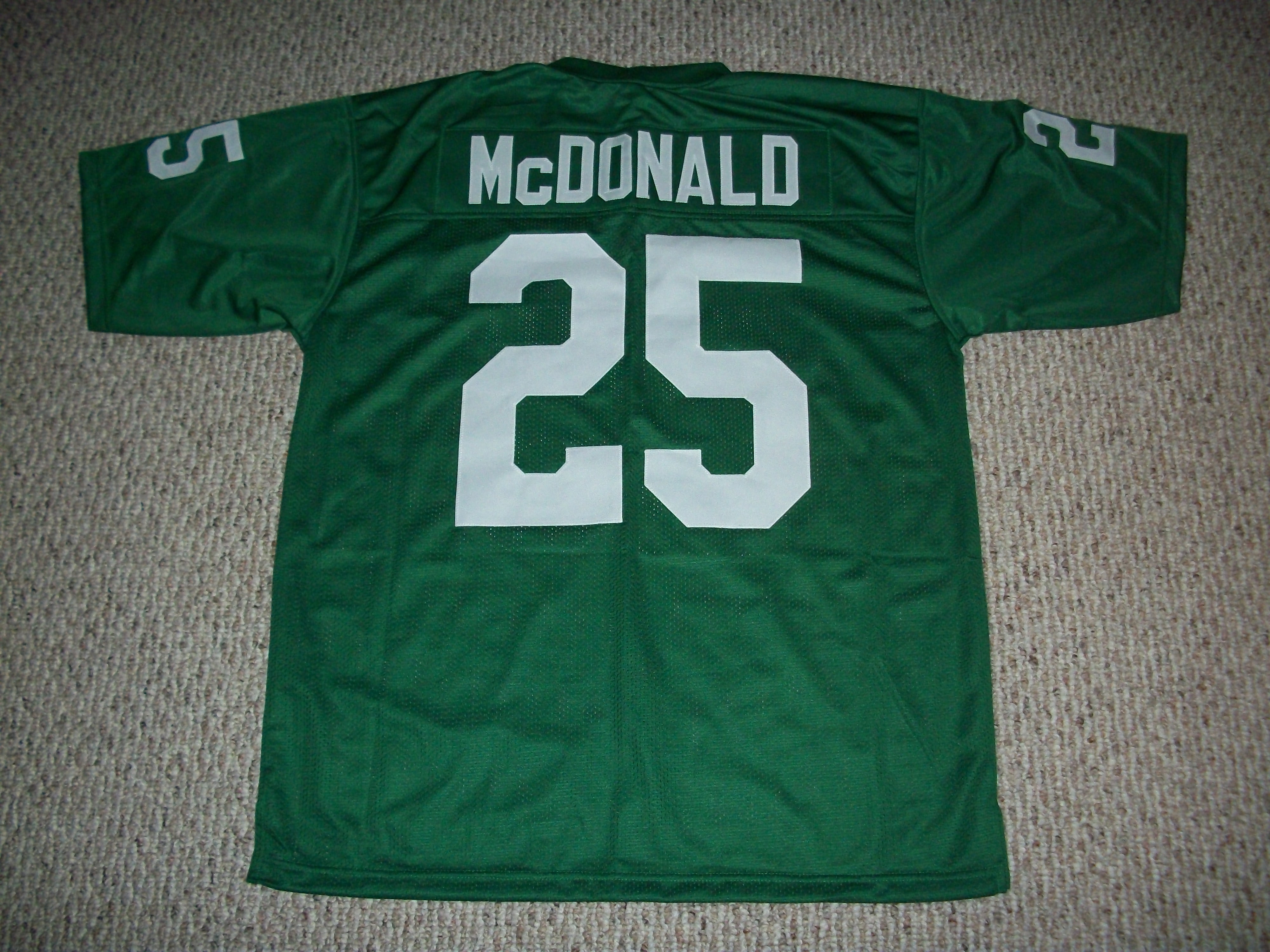 Jerseyrama Unsigned Tommy McDonald Jersey #25 Philadelphia Custom Stitched Green Football No Brands/Logos Sizes S-3XLs (New), Women's