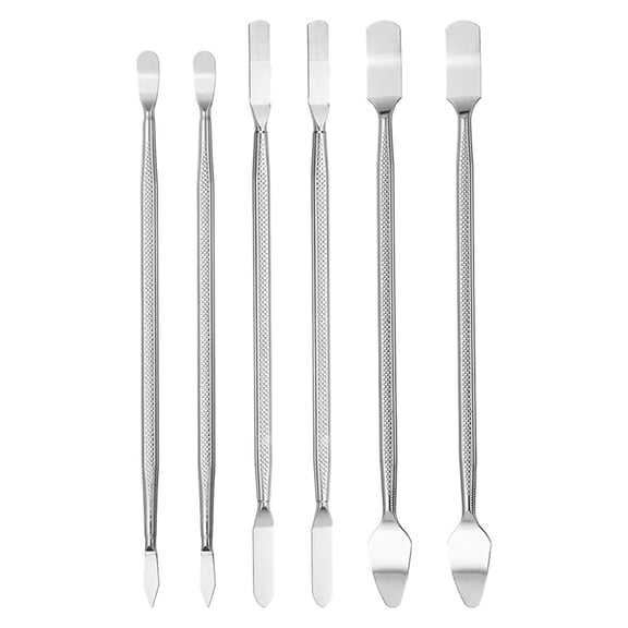 Spudger Pry Tool Kit, 6Pcs Metal Dual Ends for Smartphones, Tablets, Laptops, Silver