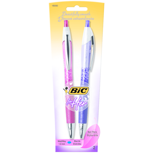 BIC for Her Retractable Ballpoint Pen - Quantity of 6 - PT - FHAP21-BLU