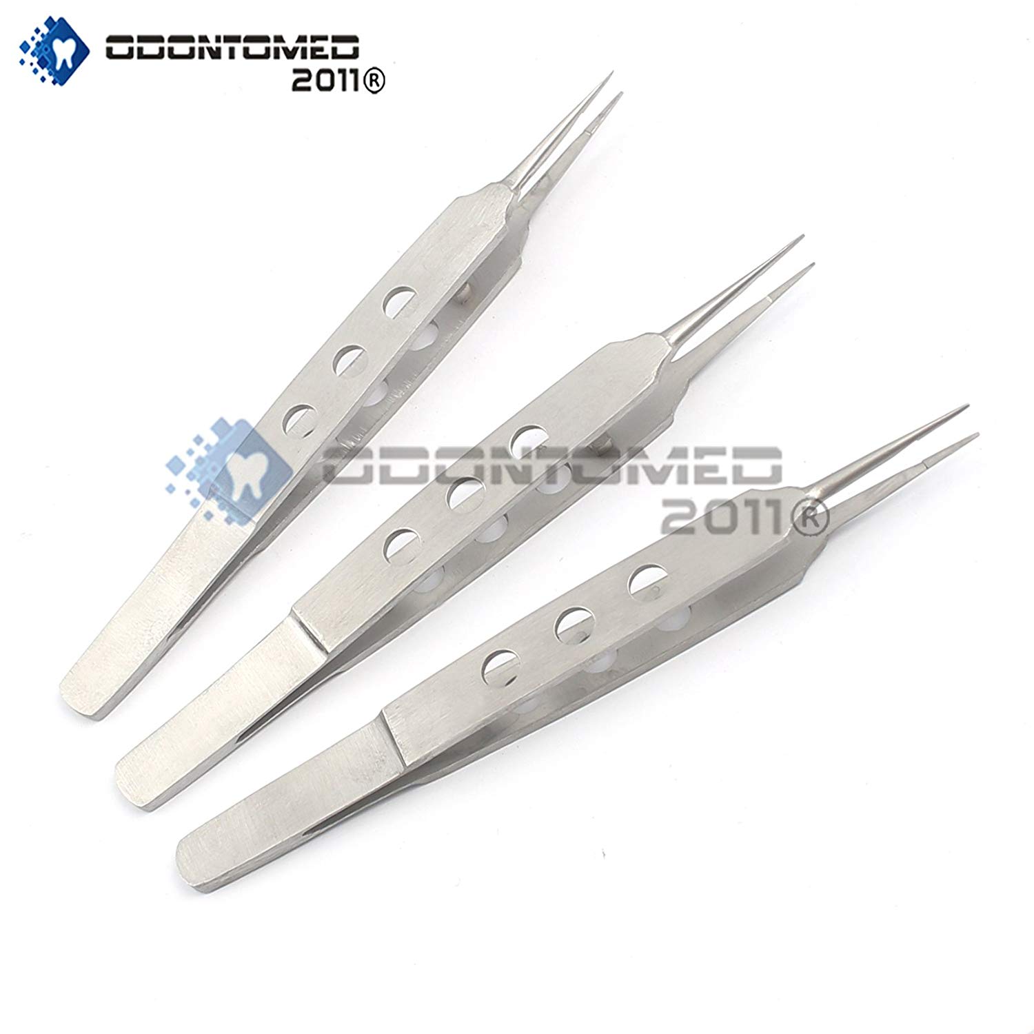 OdontoMed2011® 3 PCS MCPHERSON TYING FORCEPS 4" STRAIGHT SMOOTH ...