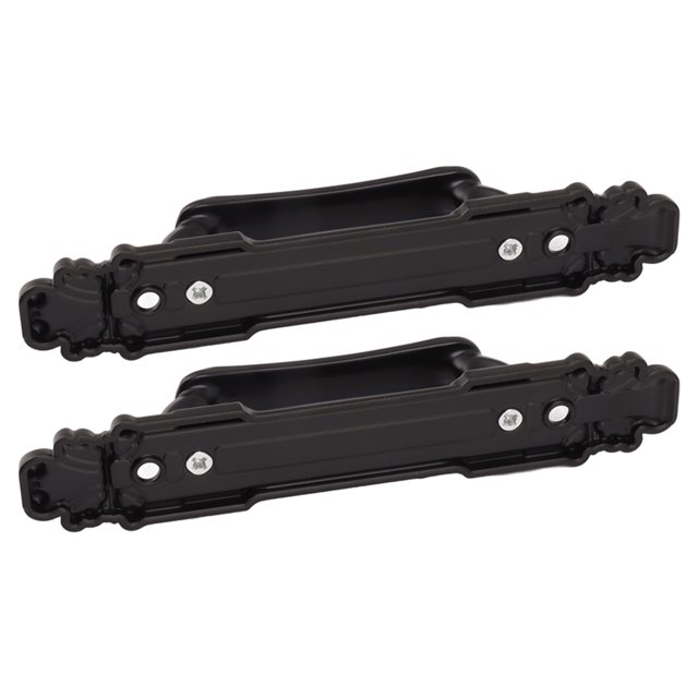Manija de puerta negra de alta resistencia, instalación Simple, manija de puerta de moda, 165mm, 6,5 pulgadas de longitud, 2 uds.