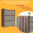 thumbnail image 5 of Homy Casa 44" Tall Storage Cabinet with Flip-Up Doors, Slim Vertical Organizer for Entryway and Dining Room, 5 of 9