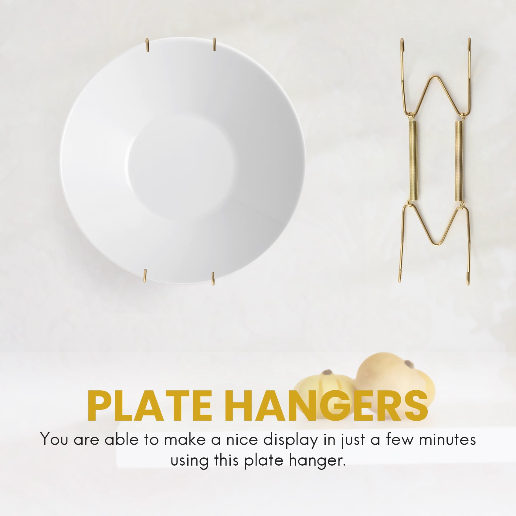 Buy 10 Pack Plate Hangers, 6 Inch Wall Plate Hangers and 10 Pack Wall