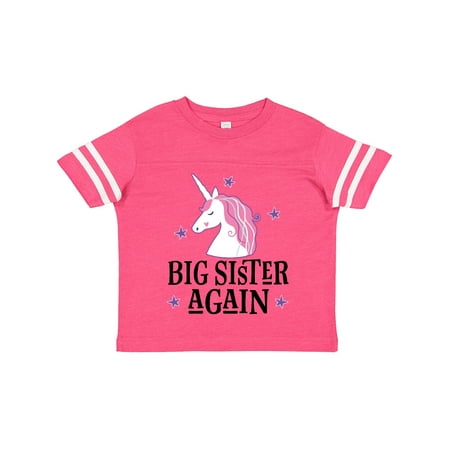 

Inktastic Big Sister Again Unicorn Gift Toddler Toddler Girl T-Shirt
