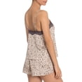 thumbnail image 2 of Midnight Bakery Ensemble de Sommeil Imprimé Charmeuse Cami & Tap Shorts, Marron, Petit, 2 of 2
