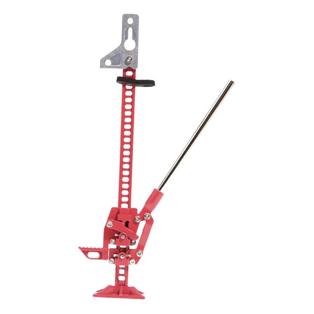 Jack de elevación de 1/10 escala gato ajustable de metal de metal es fácil de usar parte del vehículo RC para el automóvil RC Rock Crawler, juguetes Rojo