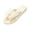 Beige, variant on Bow Detail Round Open Toe Flat Thong Flip Flops for Women Trendy Slide Sandals for Summer Beach Vacation Daily Wear Beige 39