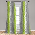 thumbnail image 5 of Ambesonne Abstract Curtains, Wavy Vertical Stripes, Pair of 28"x95", Multicolor, 5 of 5