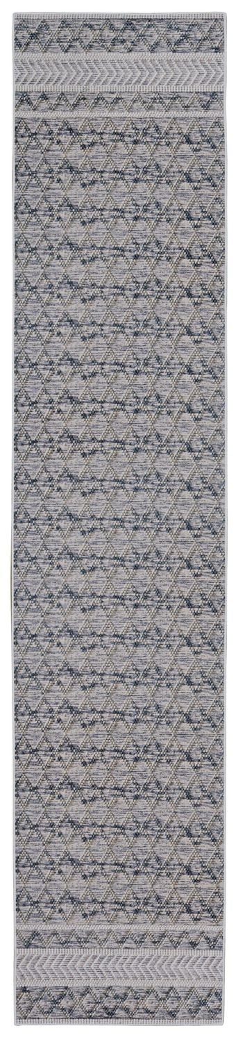 Mirage Macomb Cream & Blue 2' x 10' Runner Rug