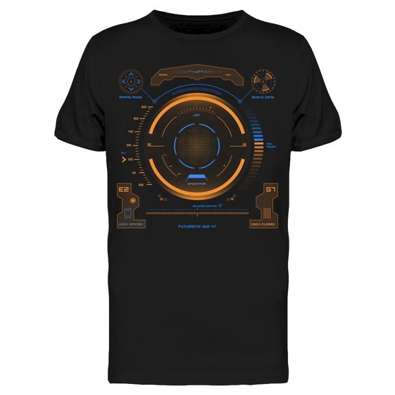 Futuristic Interface Tee Men's -Image by Shutterstock