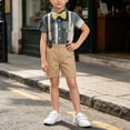 thumbnail image 5 of LvhaoGJOB Little Kids Boys 2-Piece Outfit Set - Multi-Pocket, 5 of 7