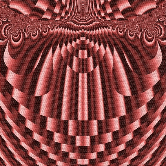 Ahgly Company Indoor Square Patterned DarkRed Area Rugs, 6' Square