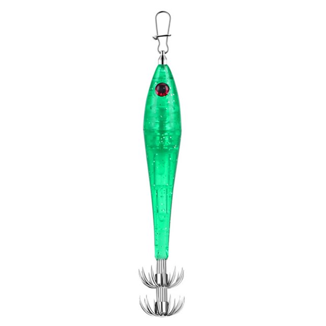 CSChome Sharp Hooks Fishing Lure Light Squid Hook Deep Drop Underwater Fish Tool Lure Bait LED Luminous Lamp Sea Fishing Accessories