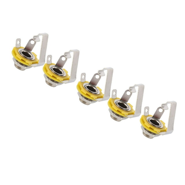 Bass TRS Panel Mount Socket, Durable Wear Advanced Sound Quality Stable Guitar Stereo Input Jack For 6.35mm Jack 6.5mm Socket