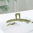 thumbnail image 4 of Fvsianol Hair Claw Big Hair Clip Frosted Non slip Hair Claw Spring Design Solid Color Simple Large Hair Clamp Styling Tool, 4 of 9