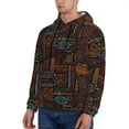 thumbnail image 3 of Lsque Polynesian Turtles Pattern Casual Men's Hoodie,Hooded Sweatshirt with Kangaroo Pocket,Pullover Hoodie-X-Large, 3 of 7