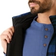 thumbnail image 4 of Men's Smith's Workwear Sherpa-Lined Plaid PolarFleece Vest Color: Hunter Blue 470 Size: M, 4 of 5