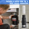 thumbnail image 4 of Woeilo Dishwasher Drain Hose Adapteratible with Insinkerator Garbage Disposals, Dishwasher Hose Connector Include 1 Inlet Connector, 1 Hose Clamp and 3 Spring Clamps (1 Set), 4 of 5