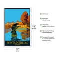 thumbnail image 2 of Château de Fontainebleau - Avon - France - Paris-Lyon-Méditerranée Railway - Vintage Railroad Travel Poster by Julien Lacaze c.1920s - Master Art Print (Unframed) 13in x 19in, 2 of 4