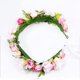 thumbnail image 5 of Corona floral con halo de flores, diadema de flores bohemias, corona para el cabello, guirnalda para el cabello, tocado floral con cinta, fiesta de bodas, festival, 5 of 5