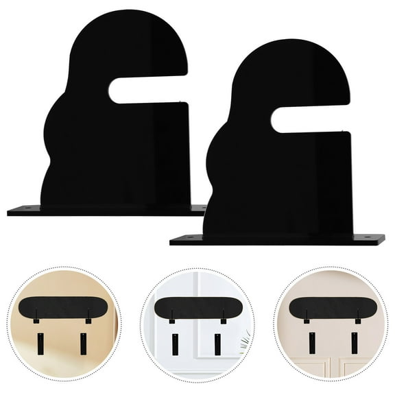 KAKOWELY 1 Pair Wall Mounted Snowboard Skateboard Storage Rack for Skateboard Wall Mount Display 15.0X14.5X1.6In