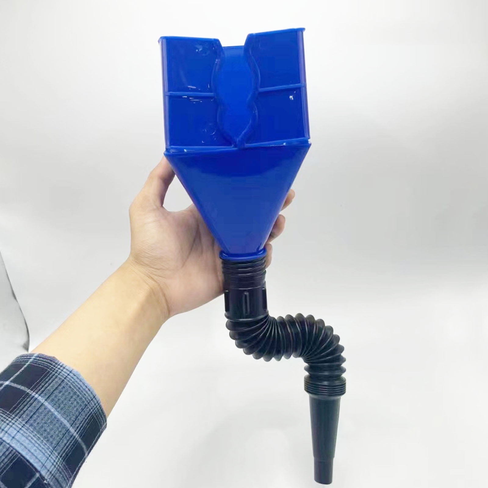 Entonnoir Courbé Avec Filtre Pour Vidange D'huile Auto - Grande Ouverture, Poignée - Transfert Propre Et Facile
