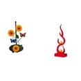 thumbnail image 1 of Porta Pañuelos Vertical Inspirado En La Figura Abstracta De Llama De Resina De Fuego, Escultura Moderna Para El Hogar, El Patio, La Oficina, Estantería, Decoración, Regalo., 1 of 8