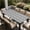 A-black and White Mandala, variant on Rectangle Wipeable Tablecloth with Elastic, Fitted Waterproof Outdoor Tablecloth for 6 Foot Rectangle Tables, Picnic, Camping