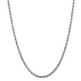 thumbnail image 6 of 14K White Gold 4mm Diamond Cut Rope Chain 24 IN, 6 of 6
