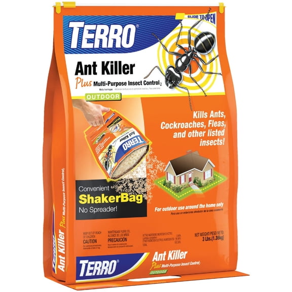 Senoret Chemical Terro Ant Killer Plus Outdoor Granular Bait - 3 lbs — Residential Use, Standard Application